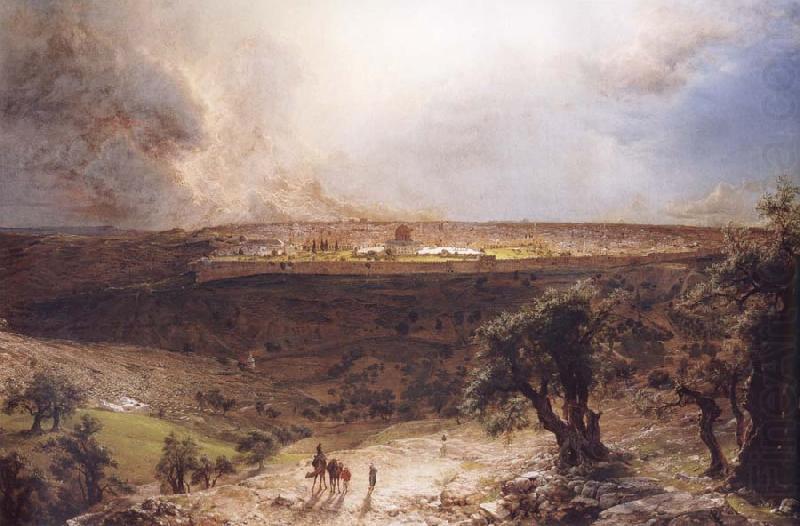 Frederic Edwin Church Jerusalem Seen from Mount Olive china oil painting image